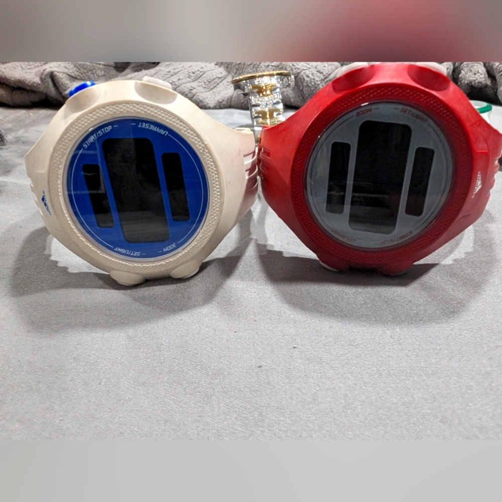 Pair of Adidas sports watches